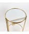 2-piece metal table set with mirrored top - 2A2KK500010