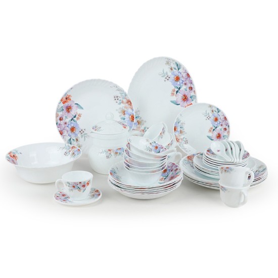 Arcopal Luxury Dinner Set with Soft Decoration - 46 Pieces - 6 Persons