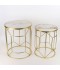 2-piece metal table set with ceramic top - 2UU2-B01-020