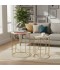 2-piece metal table set with ceramic top - 2UU2-B01-020