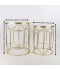 2-piece metal table set with ceramic top - 2UU2-B01-020