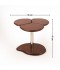 طقم طاولات خشبية و قاعدة استيل فضي بتصميم مودرن - 2UU2-B03-095