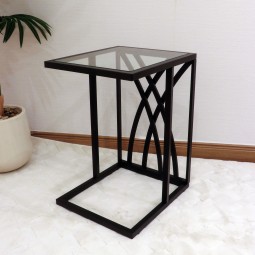 طاولة جانبية معدنية مقاس 55 سم ×35 سم - 2UU2-B66-002