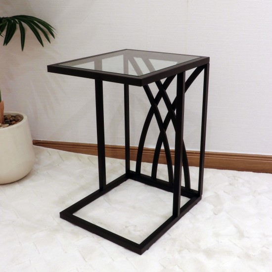 طاولة جانبية معدنية مقاس 55 سم ×35 سم - 2UU2-B66-002 طاولة جانبية معدنية مقاس 55 سم ×35 سم - 2UU2-B66-002