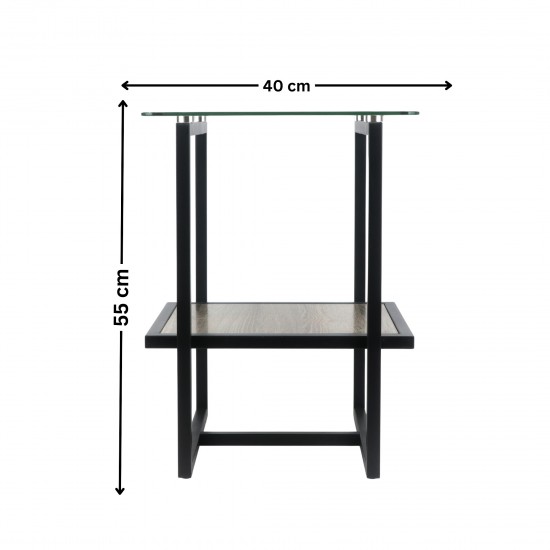 طاولة خدمة مفرد بسطح زجاج - 2UU2-B66-095 طاولة خدمة مفرد بسطح زجاج - 2UU2-B66-095