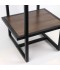 Single serving table with glass top - 2UU2-B66-096