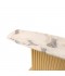140cm Marble Console Table with Gold Steel Base - 2UU2-C01-010