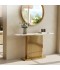 140cm Marble Console Table with Gold Steel Base - 2UU2-C01-010