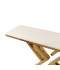 140cm Marble Console Table with Gold Steel Base - 2UU2-C01-013