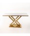 140cm Marble Console Table with Gold Steel Base - 2UU2-C01-013