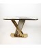140cm Marble Console Table with Gold Steel Base - 2UU2-C01-029