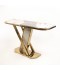 140cm Marble Console Table with Gold Steel Base - 2UU2-C01-029