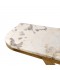 140cm Marble Console Table with Gold Steel Base - 2UU2-C01-029