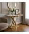 140cm Marble Console Table with Gold Steel Base - 2UU2-C01-029