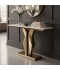 Console table with gold steel marble top, 140 cm - 2UU2-C01-079