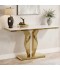 Console table with gold steel marble top, 140 cm - 2UU2-C01-079