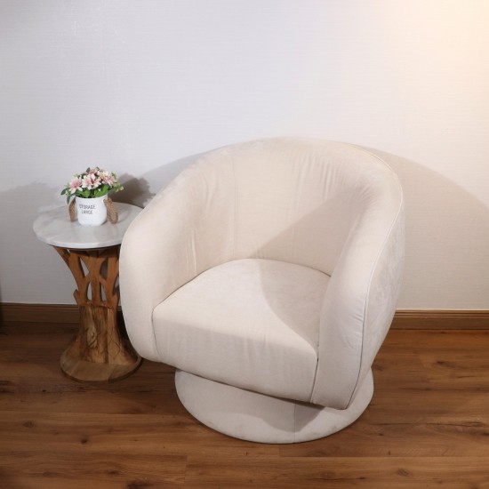 Modern and comfortable single chair in beige color - 2UU2-M01-005