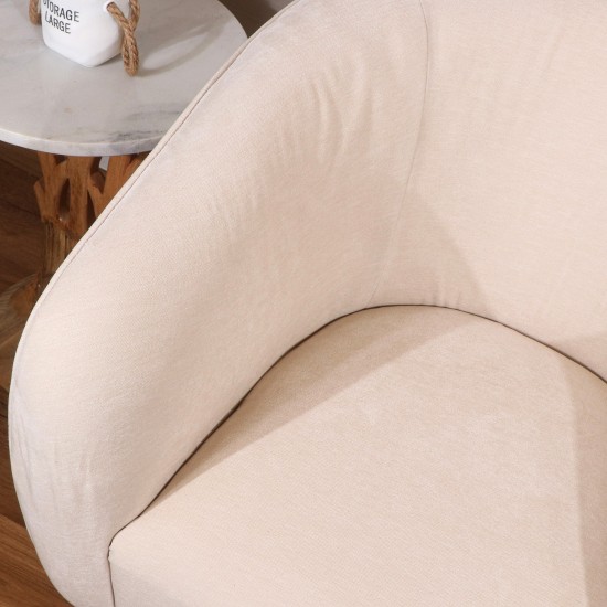 Modern and comfortable single chair in beige color - 2UU2-M01-005