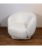 Single chair with a modern and comfortable design, white color - 2UU2-M01-006