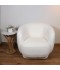 Single chair with a modern and comfortable design, white color - 2UU2-M01-006