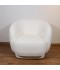 Single chair with a modern and comfortable design, white color - 2UU2-M01-006