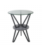 Wooden single-door service table, light gray color, 45*45*55 cm Wooden single-door service table, light gray color, 45*45*55 cm