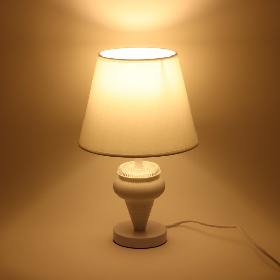 ابجورة طاولة بتصميم مميز ابيض -40 ×25×25 سم - 2M3B200087