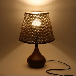 ابجورة طاولة بقاعدة معدن بني-39 ×25×25 سم - 2M3B200109
