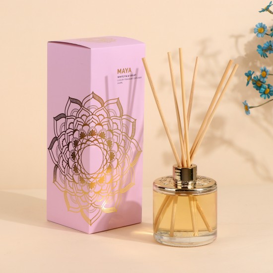 White and purple fig diffuser - 9×9×23 cm - 200 ml - 2M28A200017 White and purple fig diffuser - 9×9×23 cm - 200 ml - 2M28A200017
