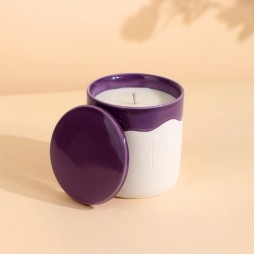 شموع عطرية الفانيليا السوداء وخشب الصندل -9×9×11 سم - 270 جرام - 2M3G500001