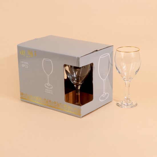 Uniquely designed juice glass set - 450ml - 6 pieces - 2S1TT300312
