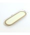 Oval metal serving tray - beige - 2N1C100085
