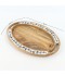 Oval serving tray with scalloped inlays - 2N1C300093