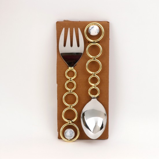 Modern design spoon set - 2 pieces - 2N1D300116