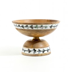 Decorative wooden serving dish - 2N1F400040