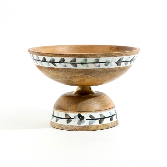 Decorative wooden serving dish - 2N1F400040