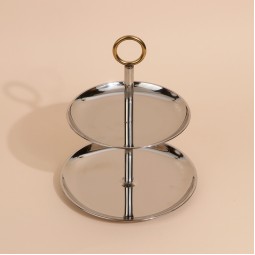 شيالة تقديم استيل بتصميم فاخر - 2 دور - 2S1C100289
