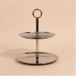 شيالة تقديم استيل بتصميم فاخر - 2 دور - 2S1C100289