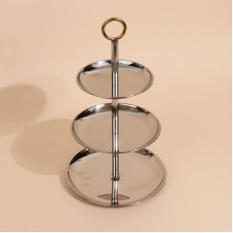 شيالة تقديم استيل بتصميم فاخر - 3 دور - 2S1C100291