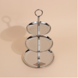 Luxury design stainless steel serving stand - 3 tiers - 2S1C100292