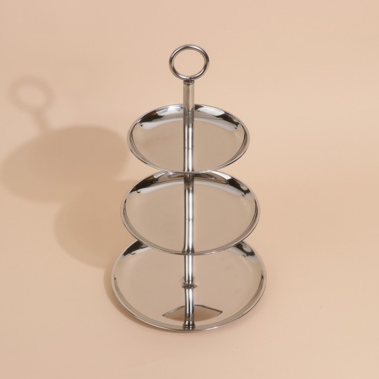 Luxury design stainless steel serving stand - 3 tiers - 2S1C100292