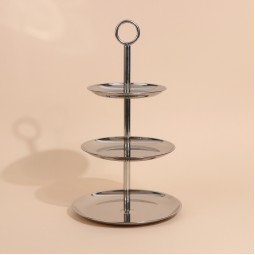 Luxury design stainless steel serving stand - 3 tiers - 2S1C100292