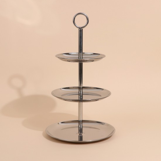 Luxury design stainless steel serving stand - 3 tiers - 2S1C100292