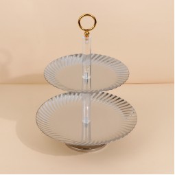 شيالة تقديم استيل بتصميم فاخر - 2 دور - 2S1C100301