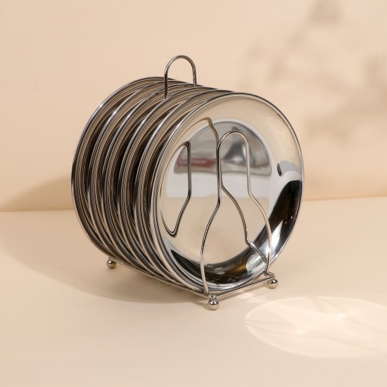 استاند صحون تقديم استيل بتصميم فاخر - 6 قطع - 2S1CC100285