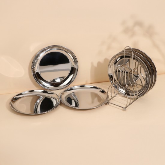 استاند صحون تقديم استيل بتصميم فاخر - 6 قطع - 2S1CC100285