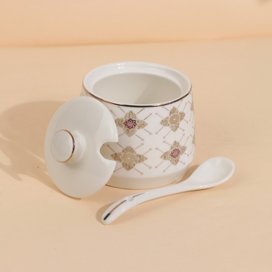 Unique ceramic sugar bowl design - 8x8 cm - 2S1MM100491