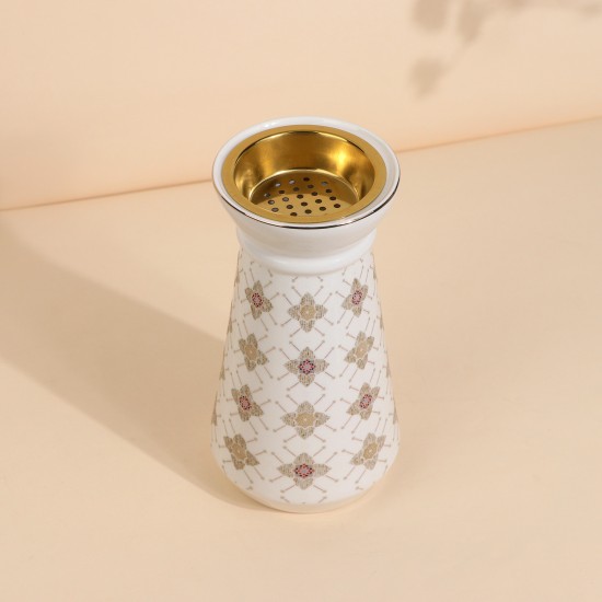 Ceramic incense burner with a distinctive and elegant design - 8×8×18 cm - 2S1MM100493