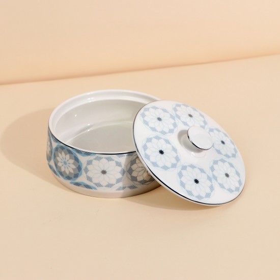 Ceramic date bowl with a distinctive and elegant design - 14 x 14 x 7 cm - 2S1MM100498