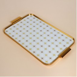 تبسي ضيافة مزخرف بنقوش -54×32 سم - 2S1MM100503
